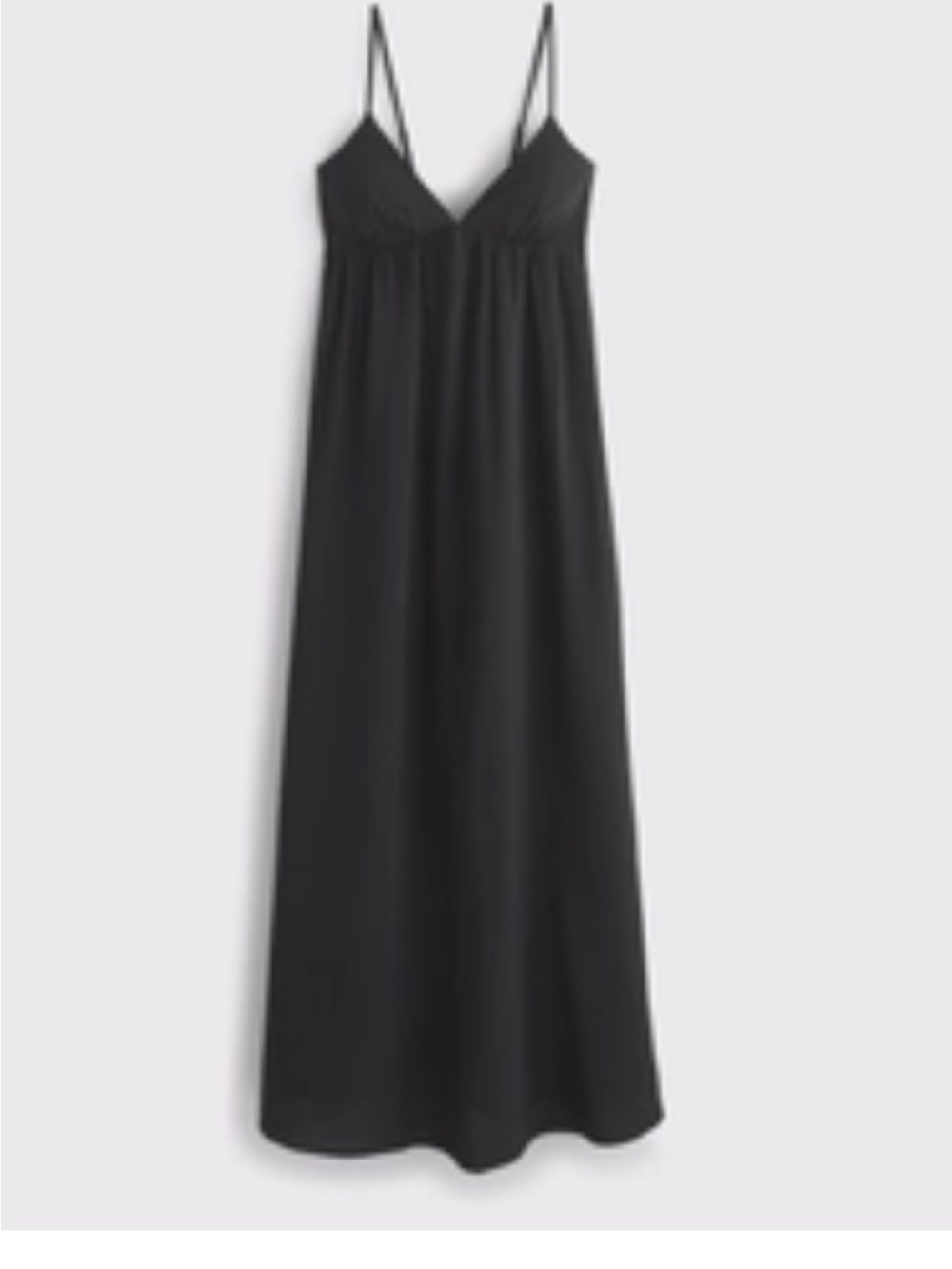 Abercrombie & Fitch Black Spaghetti-Strap Maxi Dress